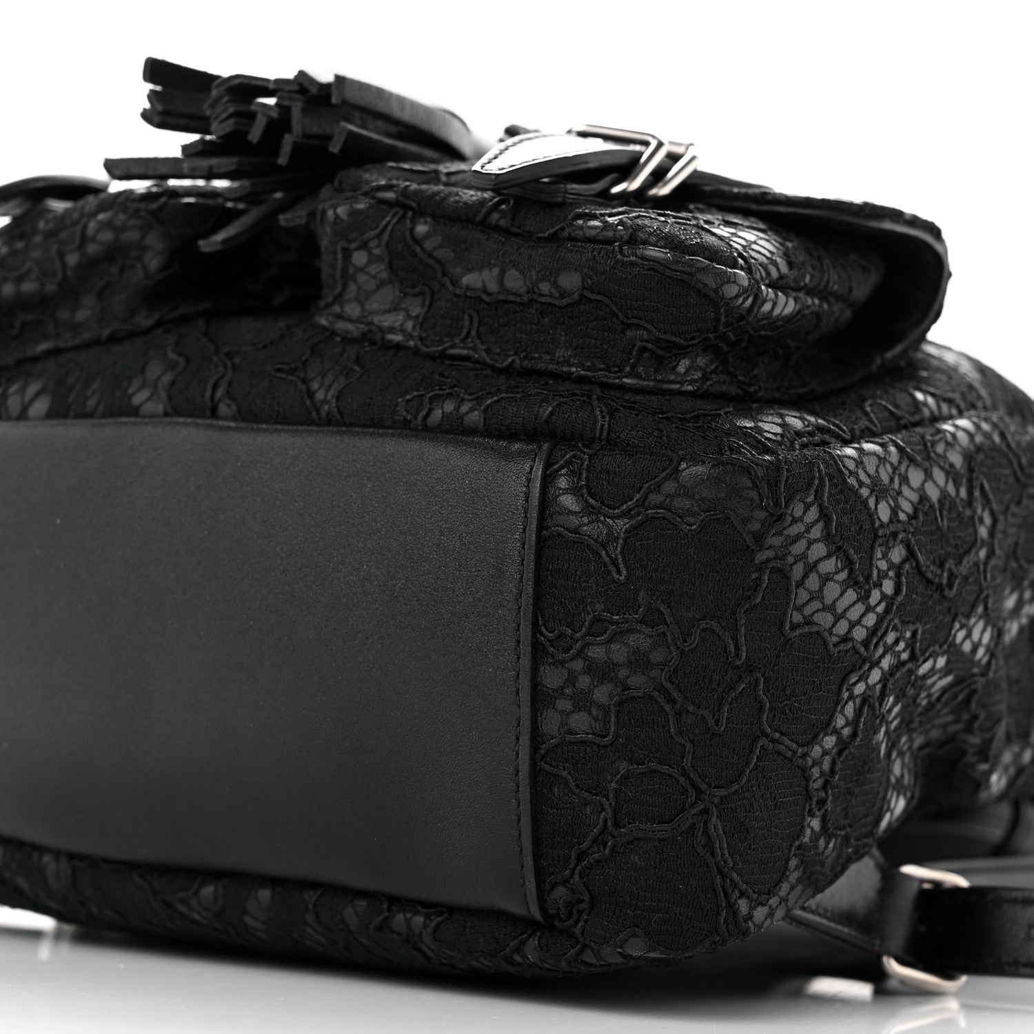 Saint Laurent Lace Calfskin Festival Backpack Black 10 of 14