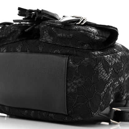 Saint Laurent Lace Calfskin Festival Backpack Black 10 of 14