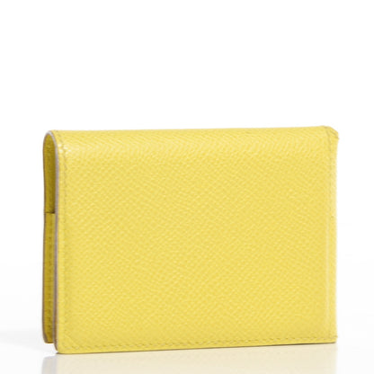 Hermes Epsom Guernesey Card Case Soufre 3 of 7