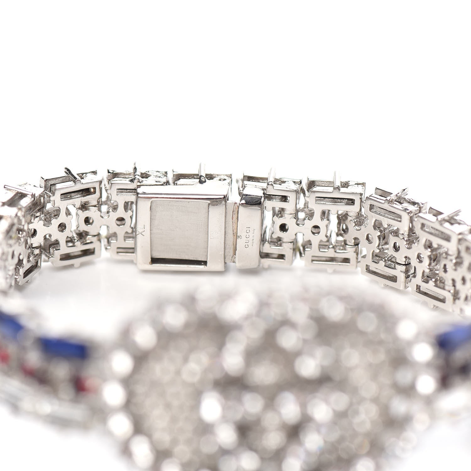 Gucci Crystals Double G Web Bracelet 5 of 5