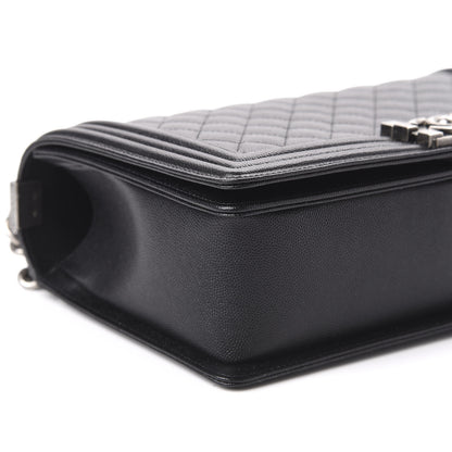 Chanel Caviar Quilted New Medium Boy Flap Black 6 of 10