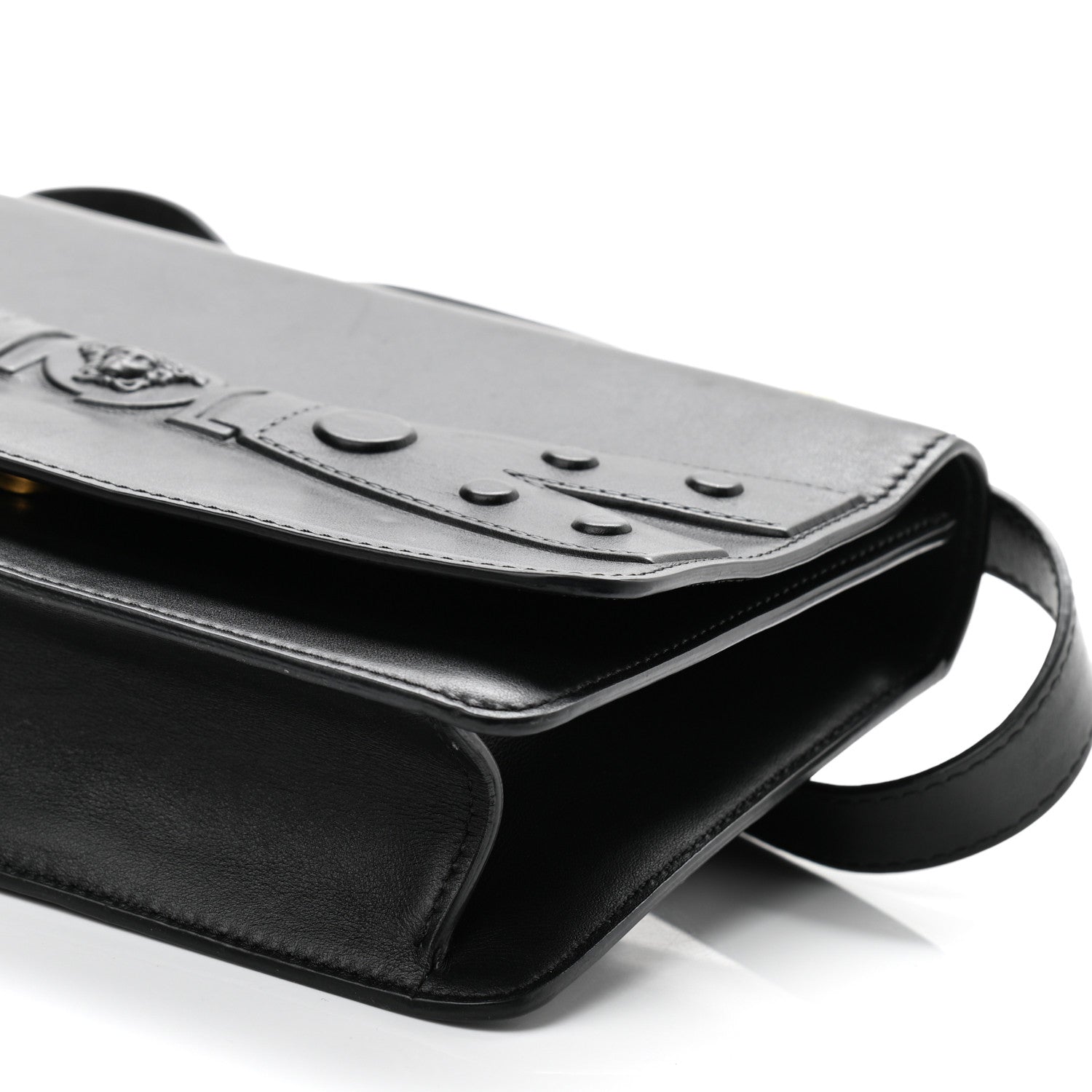 Versace Calfskin Tribute X Shoulder Bag Black 9 of 9