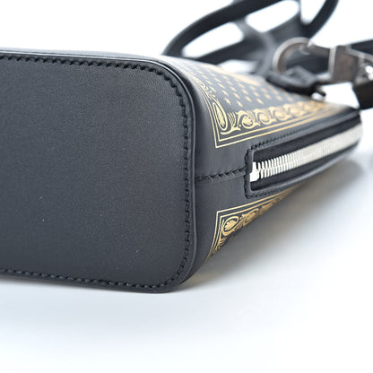 Gucci X SEGA Calfskin GUCCY Stars Mini Dome Shoulder Bag Black Gold 10 of 11