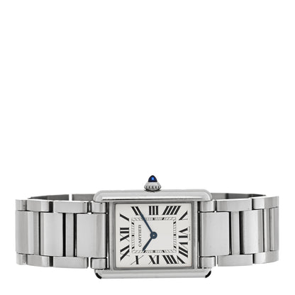 Cartier Stainless Steel 25mm Must de Cartier Tank Quartz Watch 2 of 5
