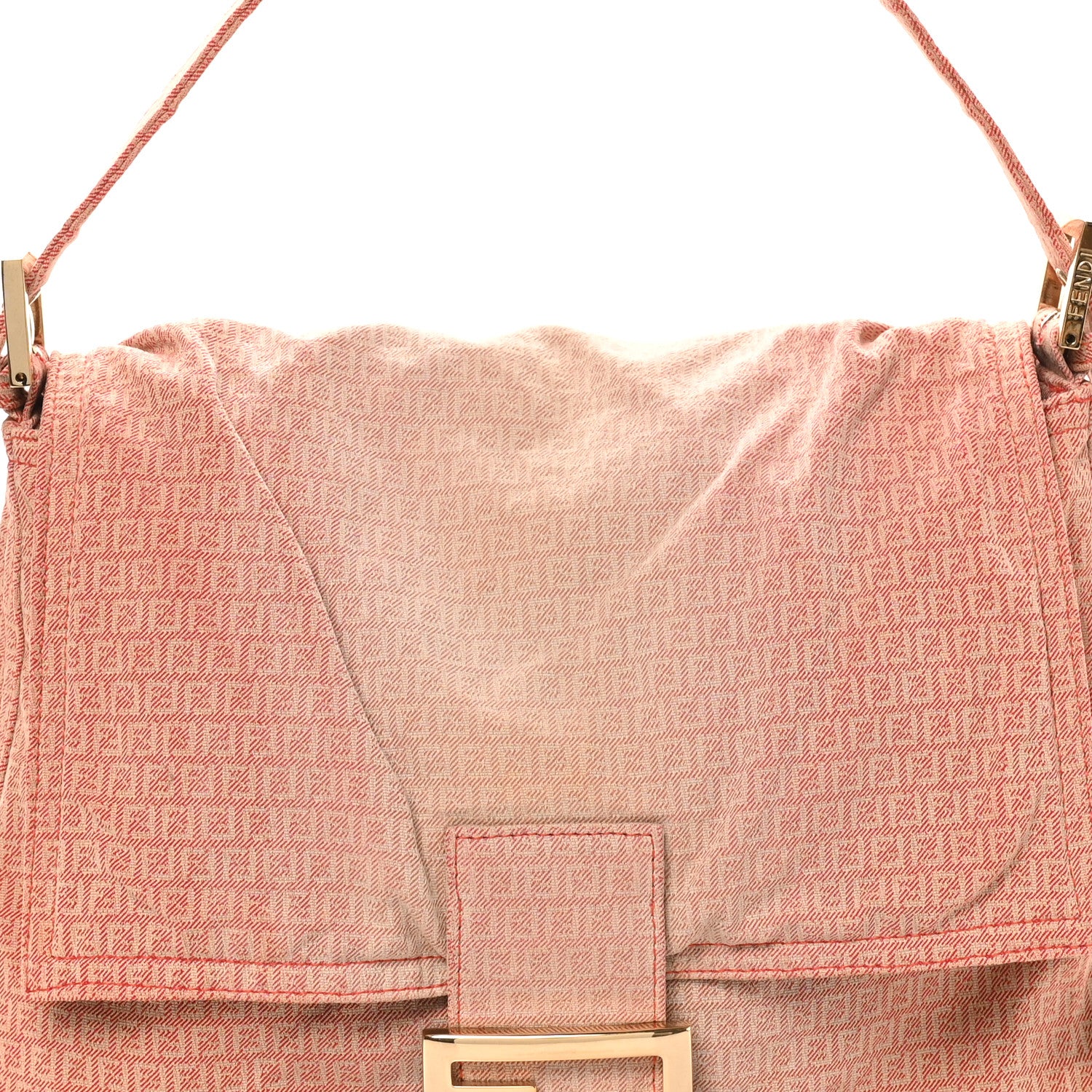 Fendi Denim Mama Baguette Pink 6 of 8