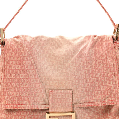 Fendi Denim Mama Baguette Pink 6 of 8