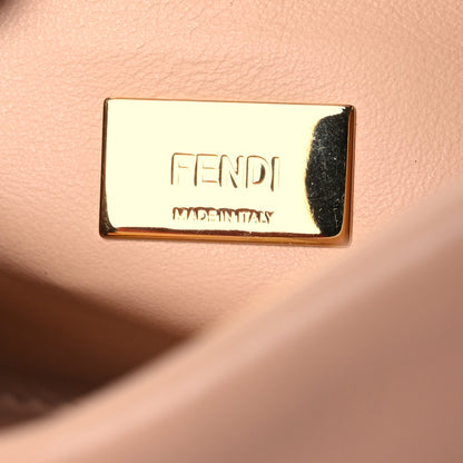 Fendi Vitello Grace Intreccio Mini Peekaboo Iconic Satchel Light Rose 7 of 14