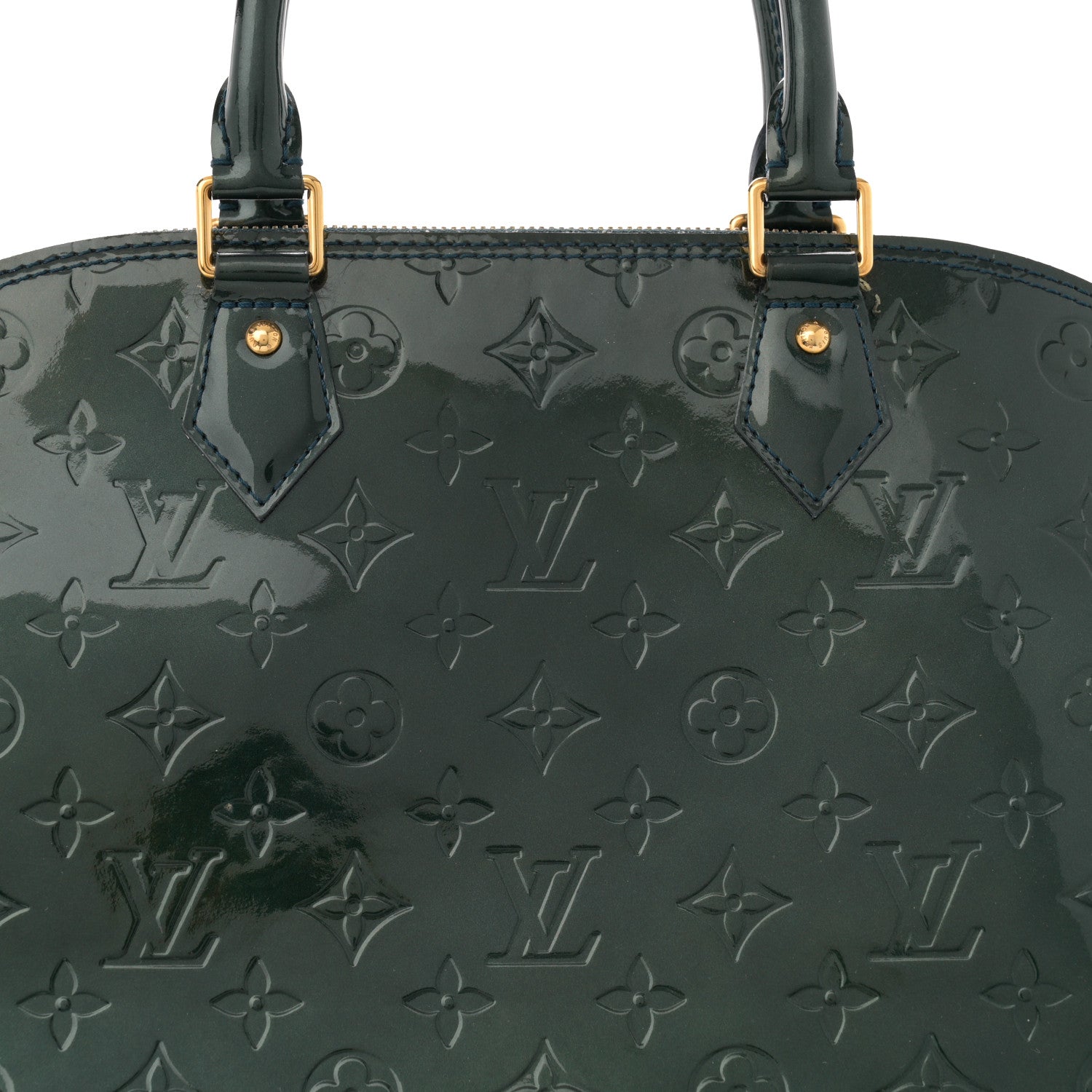 Louis Vuitton Vernis Alma GM Blue Nuit 8 of 15