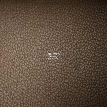 Hermes Taurillon Clemence Picotin Lock 22 MM Etoupe 6 of 10