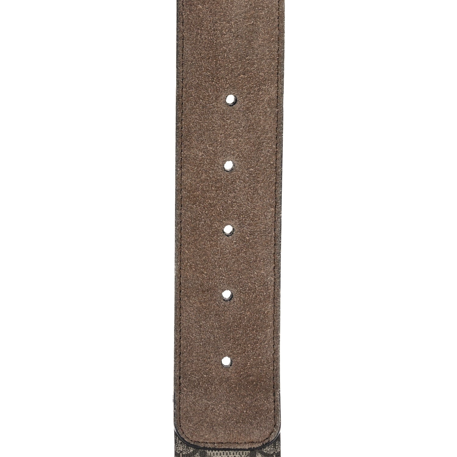 Gucci GG Supreme Monogram Suede Dionysus 40mm Belt 75 30 Beige Taupe 5 of 5