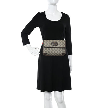 Gucci GG Supreme Monogram Neo Vintage Web Belt Bag Brown 2 of 10