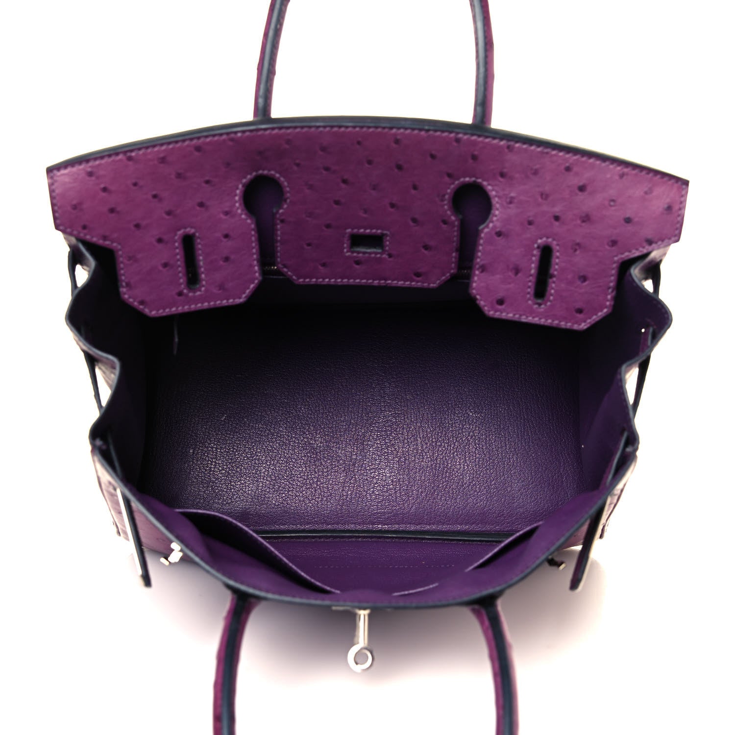 Hermes Ostrich Birkin 30 Violine 7 of 31