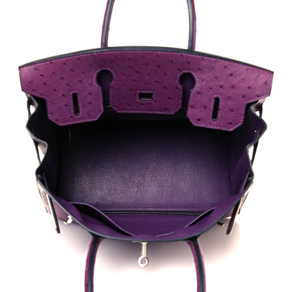 Hermes Ostrich Birkin 30 Violine 7 of 31