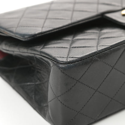 Chanel Lambskin Quilted Medium Double Flap Black 9 of 20