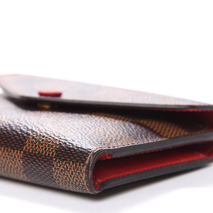 Louis Vuitton Damier Ebene Victorine Wallet Red 9 of 10