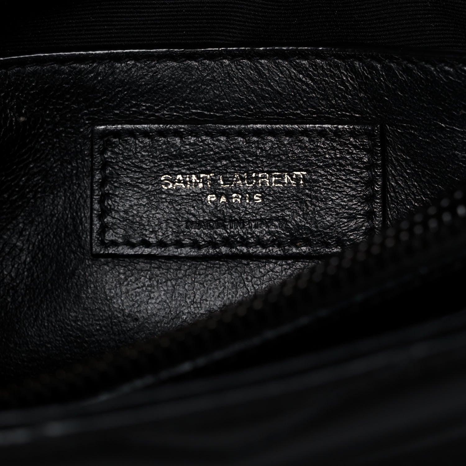 Saint Laurent Calfskin Y Quilted Monogram Small Loulou Chain Satchel Black 6 of 16