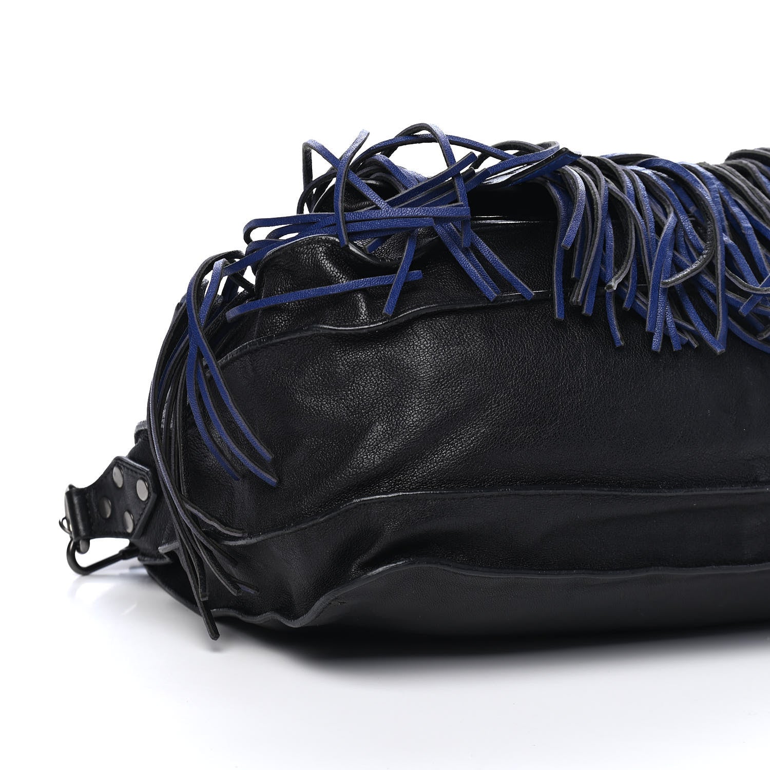 Proenza Schouler Lambskin Fringe Medium PS1 Satchel Black 9 of 12