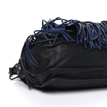 Proenza Schouler Lambskin Fringe Medium PS1 Satchel Black 9 of 12