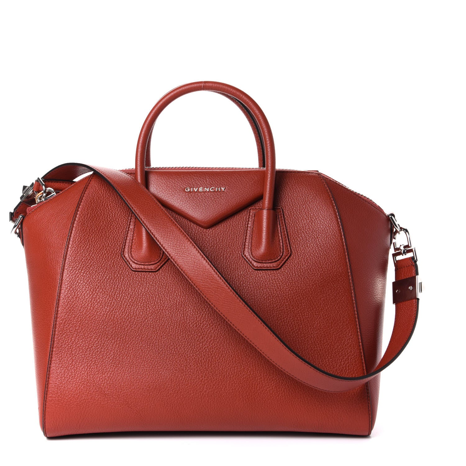 Givenchy Sugar Goatskin Medium Antigona Red 1 of 9