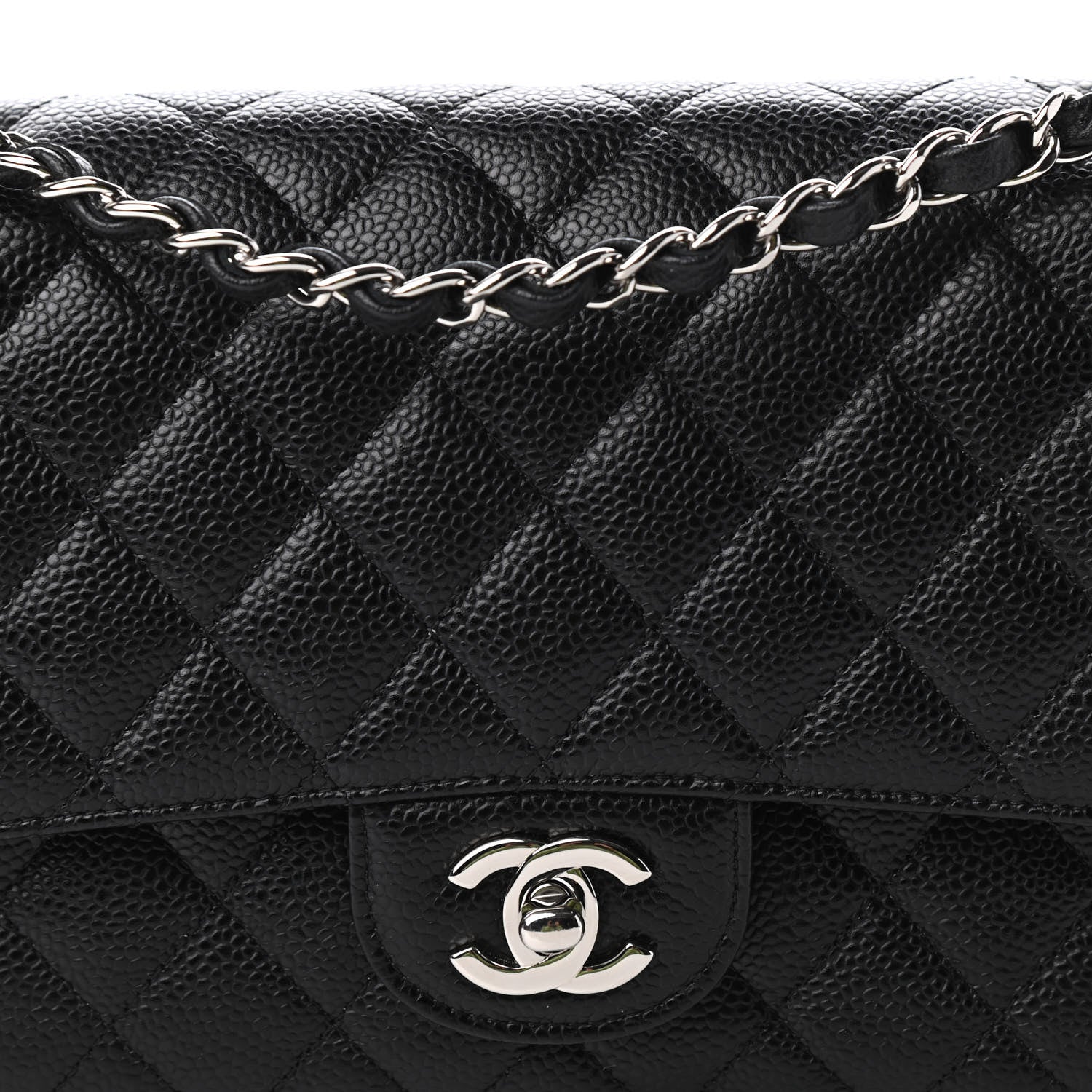 Chanel Caviar Quilted Medium Double Flap Black 10 of 10