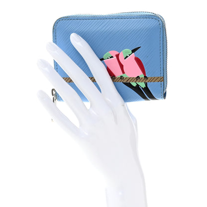 Louis Vuitton Epi Early Bird Zippy Coin Purse Bleuet 2 of 10