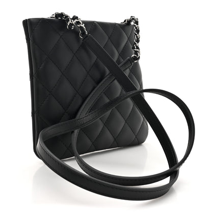 Chanel Lambskin Quilted Crossbody Bag Black 3 of 11