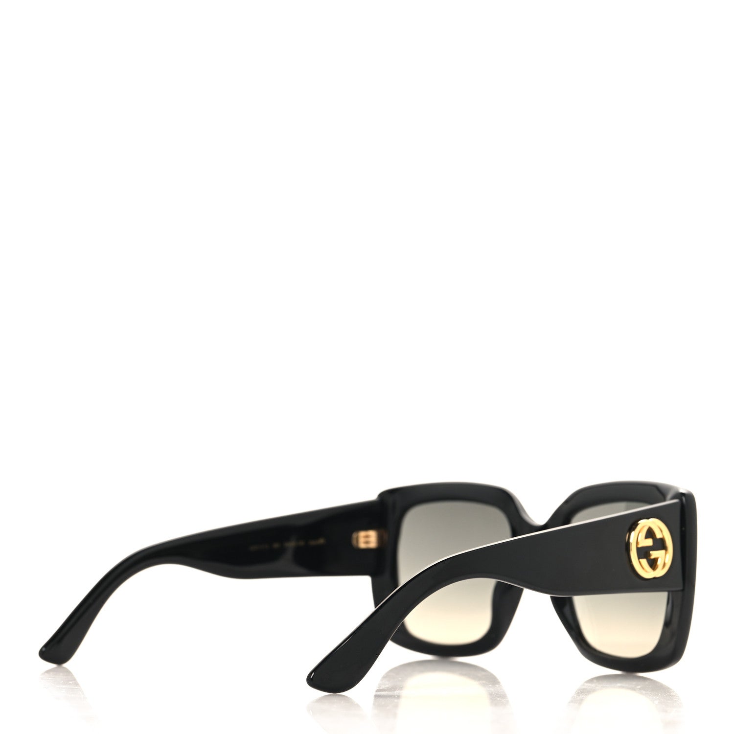 Gucci Acetate Square Frame Sunglasses GG0141S Black 4 of 7