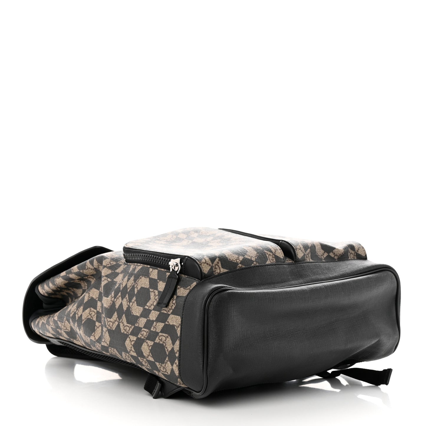 GG Supreme Monogram Caleido Backpack Black