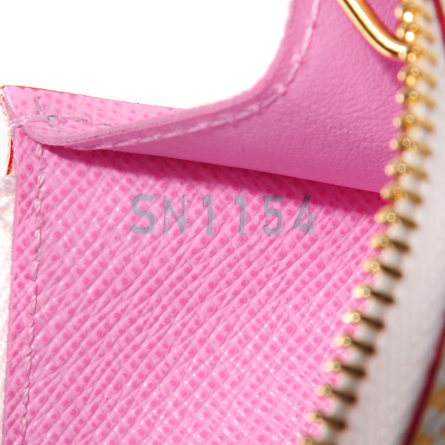 Louis Vuitton Monogram Multicolor Key Pouch White Litchi 7 of 7