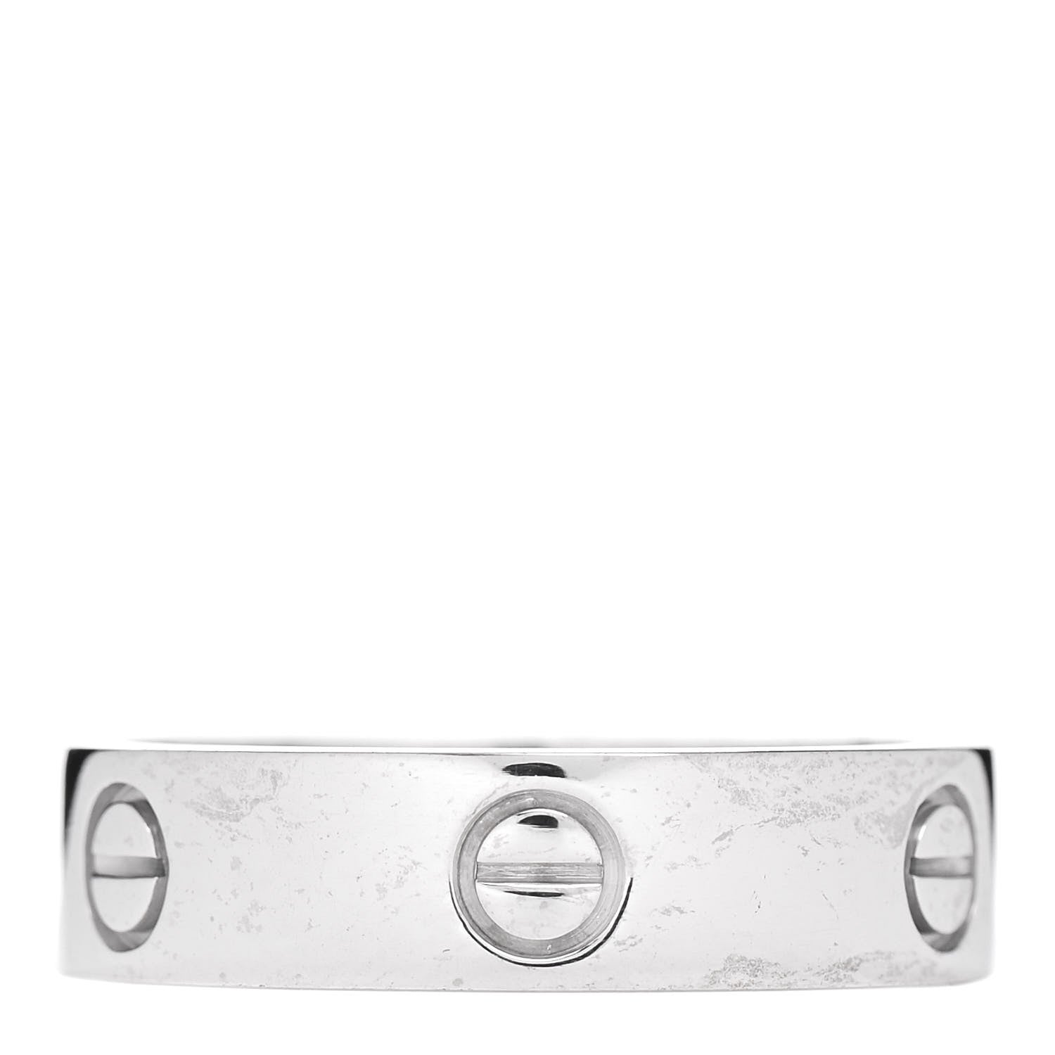 Cartier 18K White Gold 5.5mm LOVE Ring 64 10.75 3 of 4