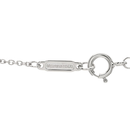 Tiffany 18K White Gold Diamond Mini Cross Pendant Necklace 5 of 5