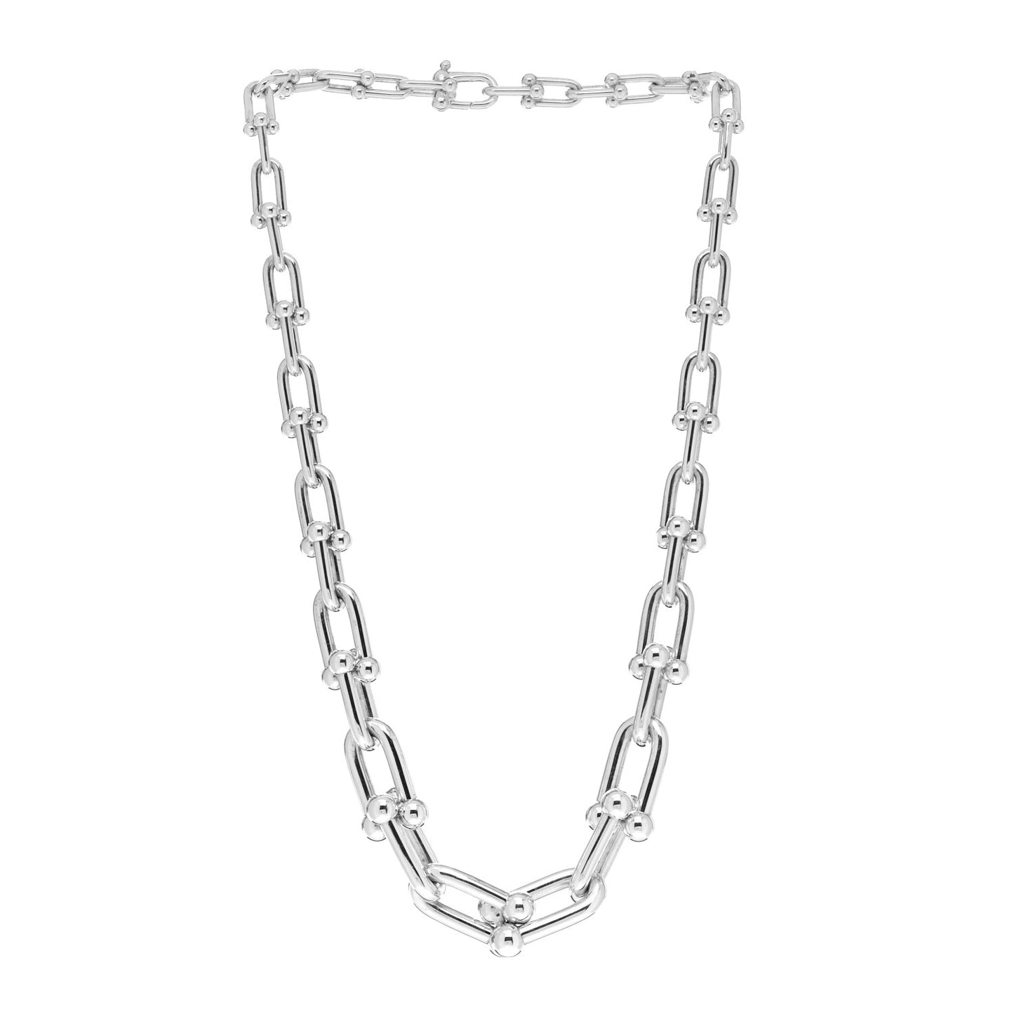 Sterling Silver HardWear Graduated Link Necklace
