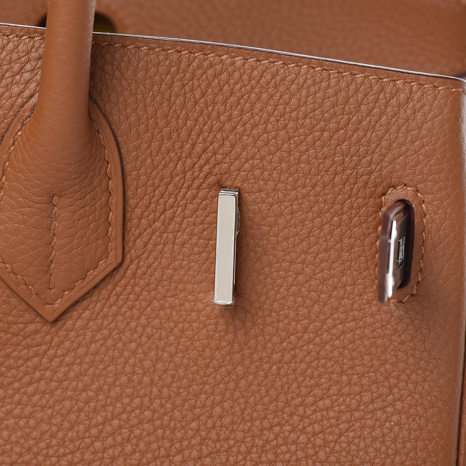 Hermes Togo Swift Officier Birkin 30 Gold Ambre 10 of 33