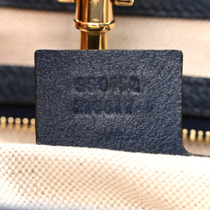 Gucci Canvas Flora Medium Jackie Hobo Blue Agata 7 of 12