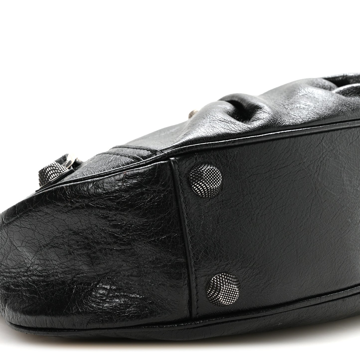 Agneau Arena Small Le Cagole Shoulder Bag Black
