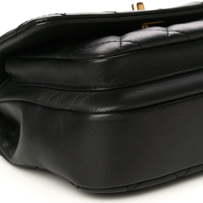 Chanel Calfskin Quilted Top Handle Flap Black 10 of 20