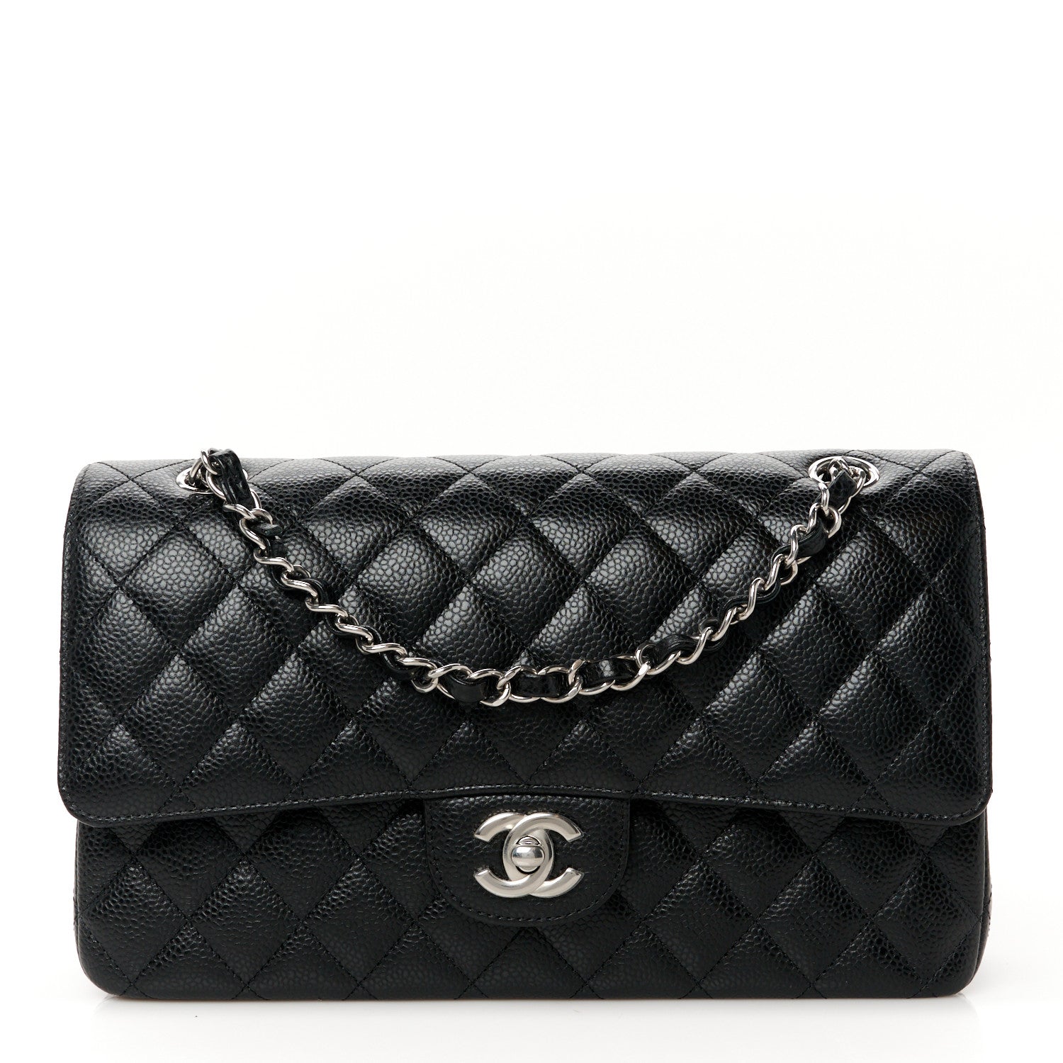 Chanel Caviar Quilted Medium Double Flap Black 1 of 12