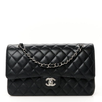 Chanel Caviar Quilted Medium Double Flap Black 1 of 12