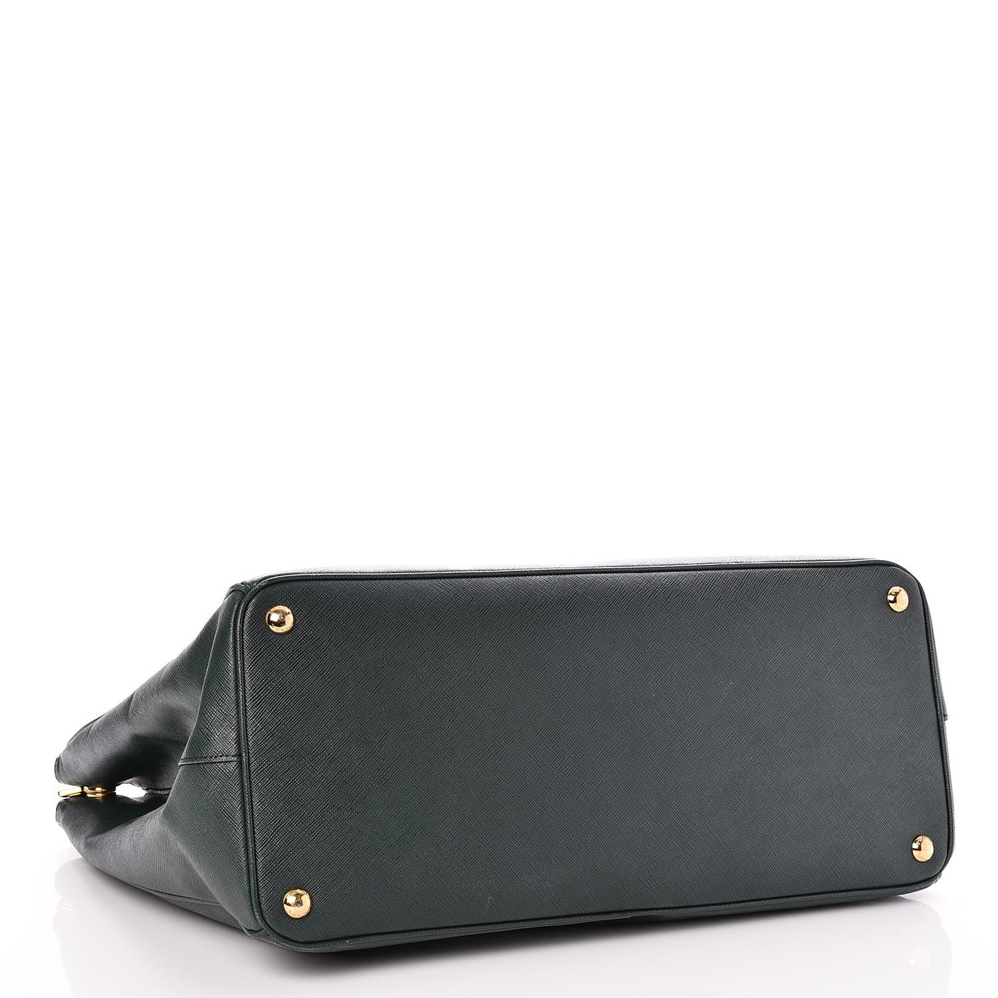 Saffiano Lux Extra Large Galleria Double Zip Tote Smeraldo