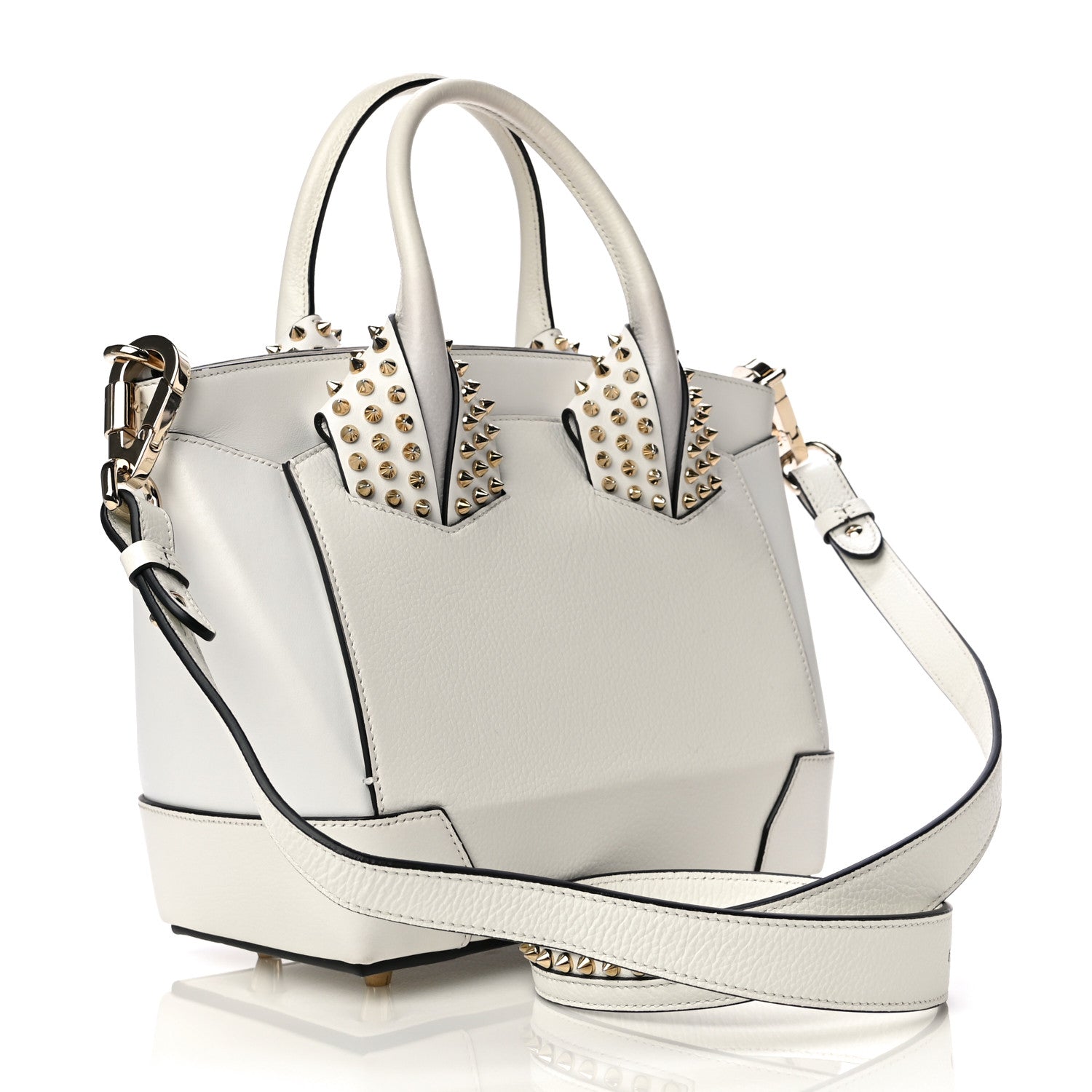 Christian Louboutin Calfskin Small Eloise Tote White 3 of 15