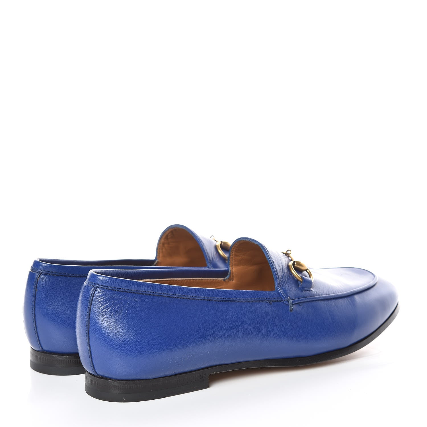 Gucci Malaga Kid Womens Jordaan Loafers 36 Electric Blue 4 of 12