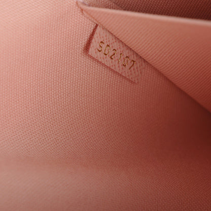 Louis Vuitton Damier Azur Pochette Felicie Chain Wallet Rose Ballerine 8 of 8