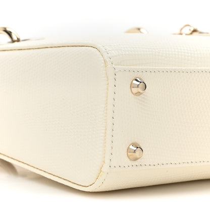 Christian Dior Lizard Mini Lady Dior White 8 of 11