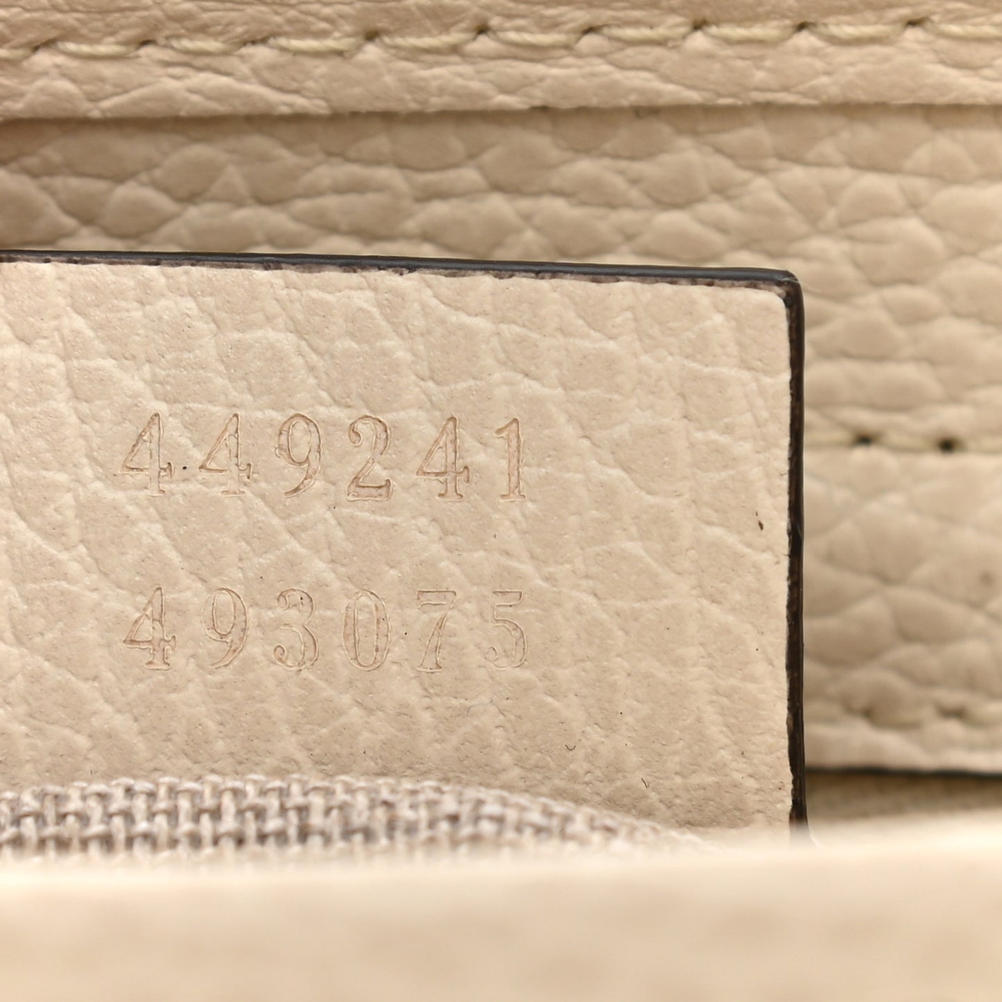 Monogram Small Bree Tote Beige White