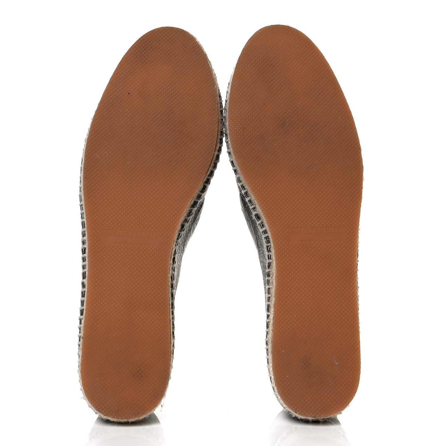 Nappa Intrecciato Gala Espadrille 39 Argento Antique