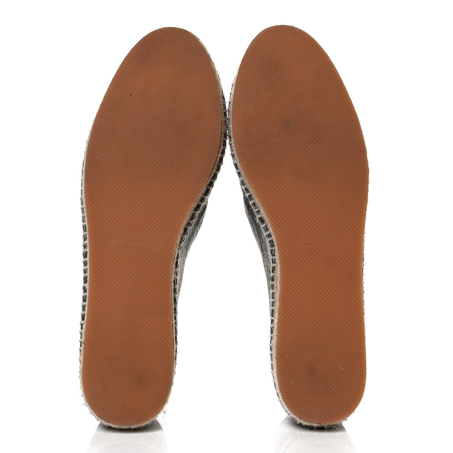 Bottega Veneta Nappa Intrecciato Gala Espadrille 39 Argento Antique 7 of 11