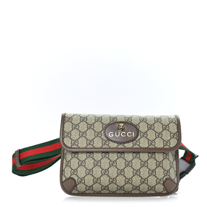 Gucci GG Supreme Monogram Neo Vintage Web Belt Bag Brown 1 of 10