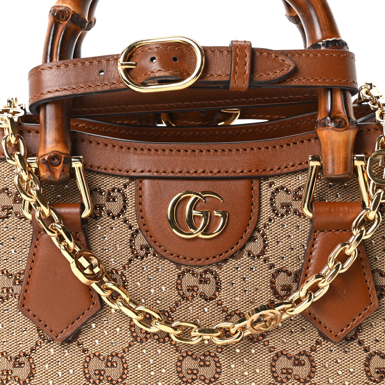 【GUCCI】2wayビジネスバッグ　ディアマンテ　PVC ブラウン GUCCI 2way Business Bag Diamante PVC Brown | eBay