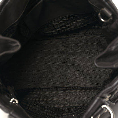 Prada Soft Calf Shoulder Bag Dark Grey 5 of 12