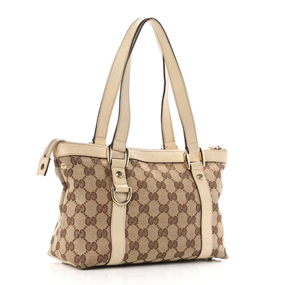 Gucci Monogram Small Abbey Tote Off White 2 of 10